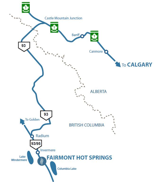 Fairmont Hot Springs Map