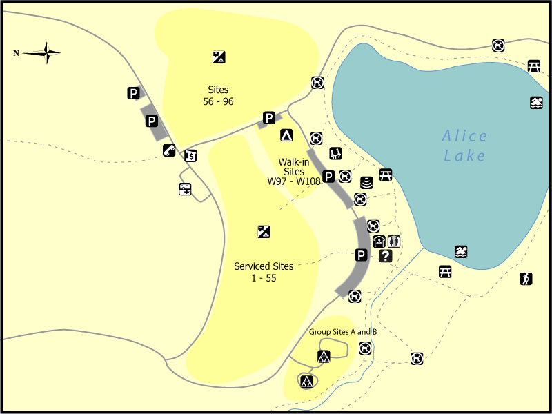 Alice Lake Map