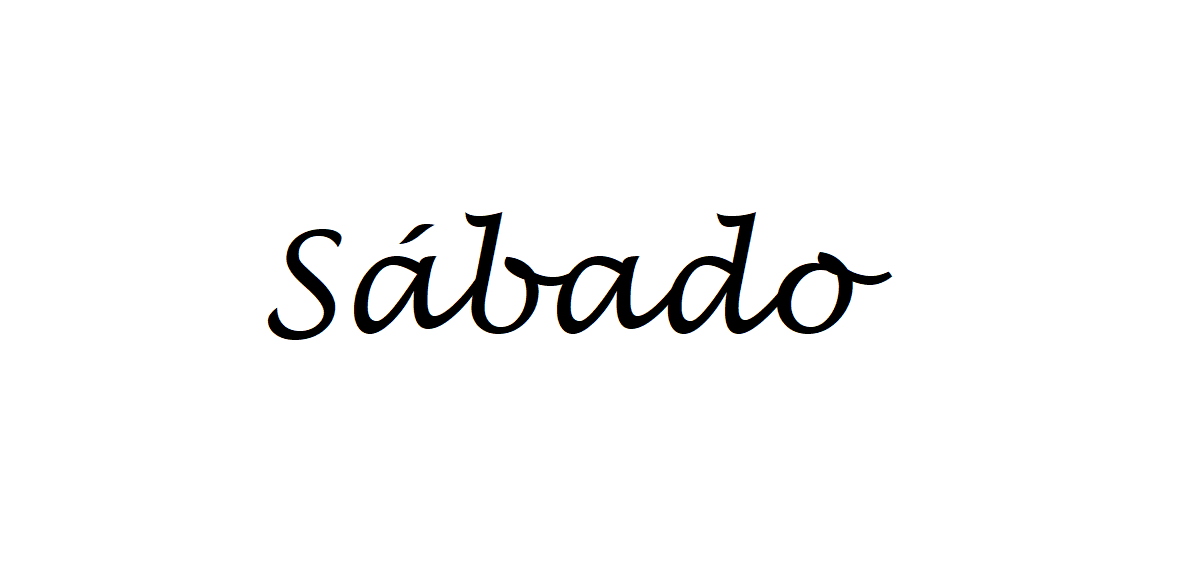 Spanish Word For Saturday