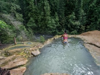 Overlooking the Forest at Umpqua Hot Springs