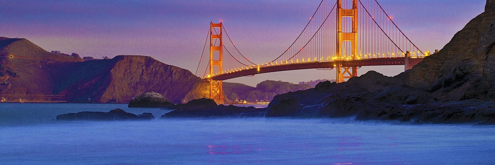 Golden Gate Bridge Reflection Baker Beach California