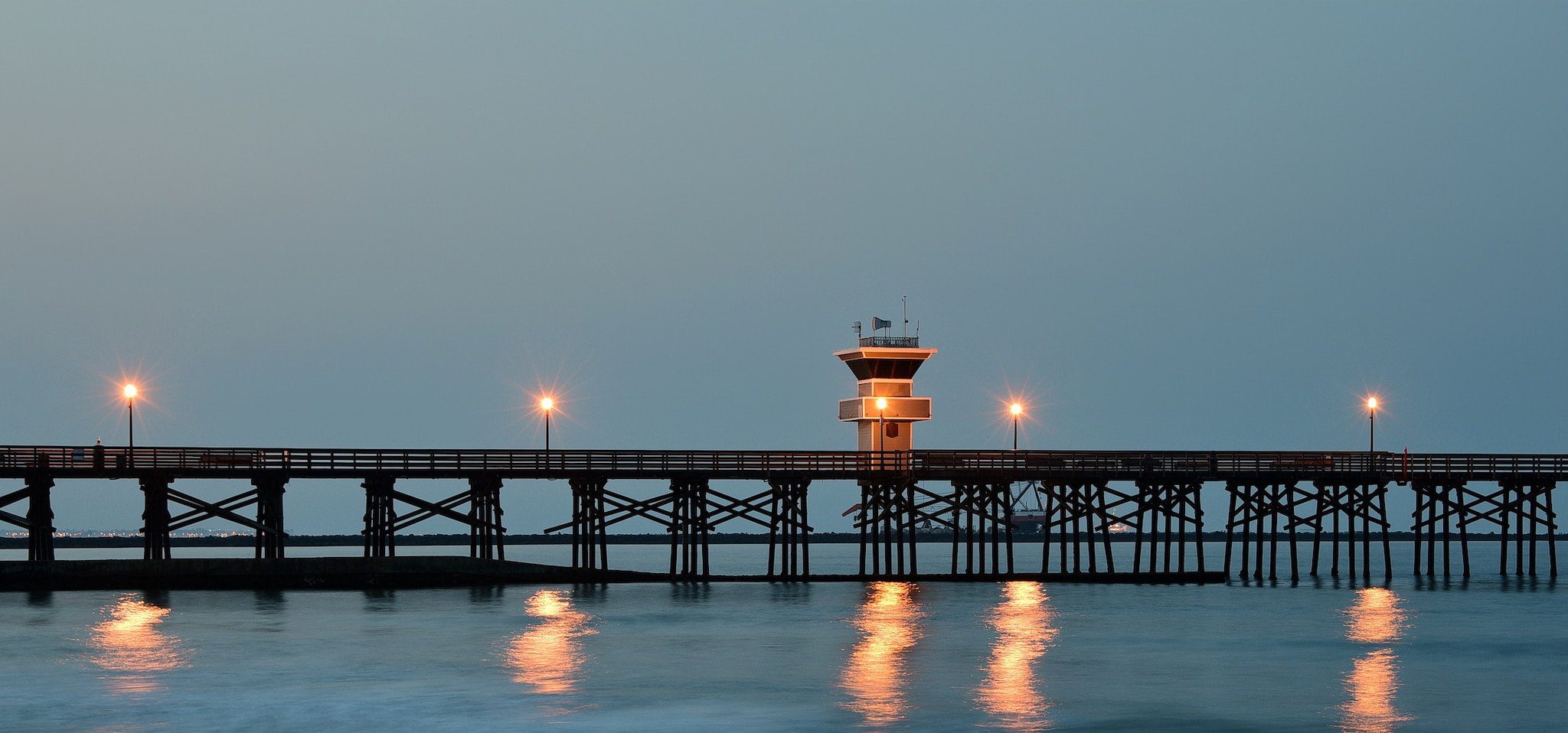 Seal Beach Pier California at Dawn