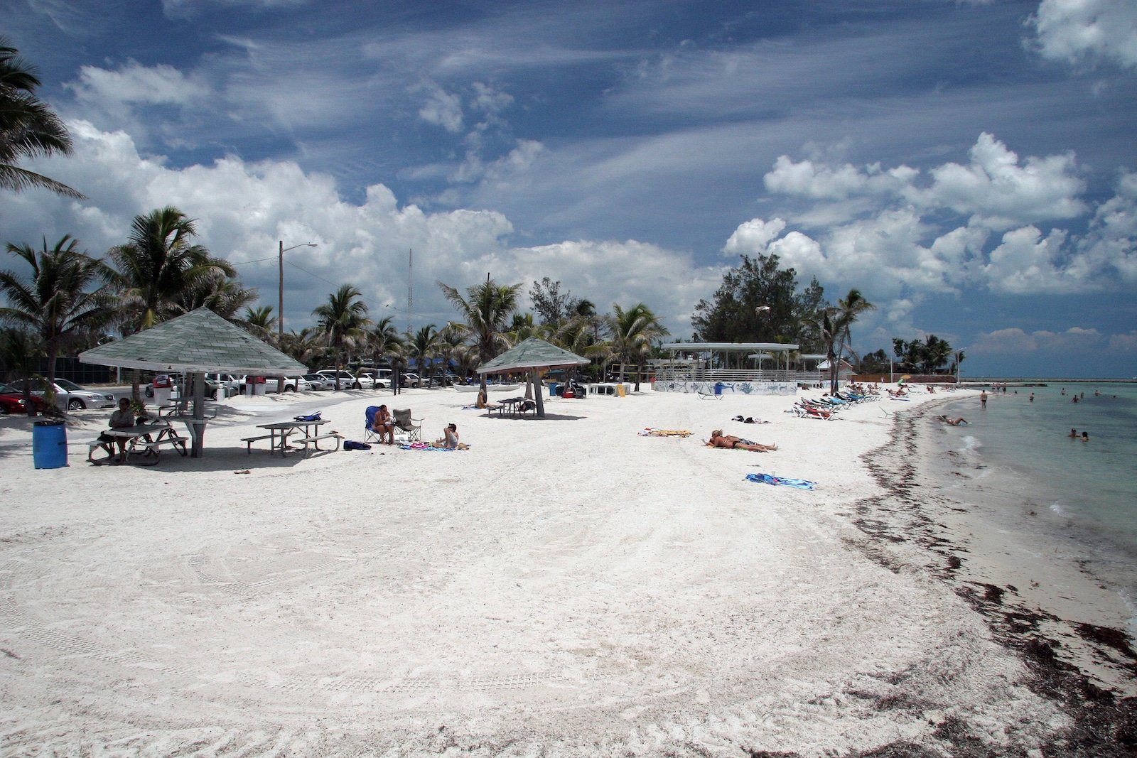 Image of sunbathers at Higgs Beach, Key West, Florida