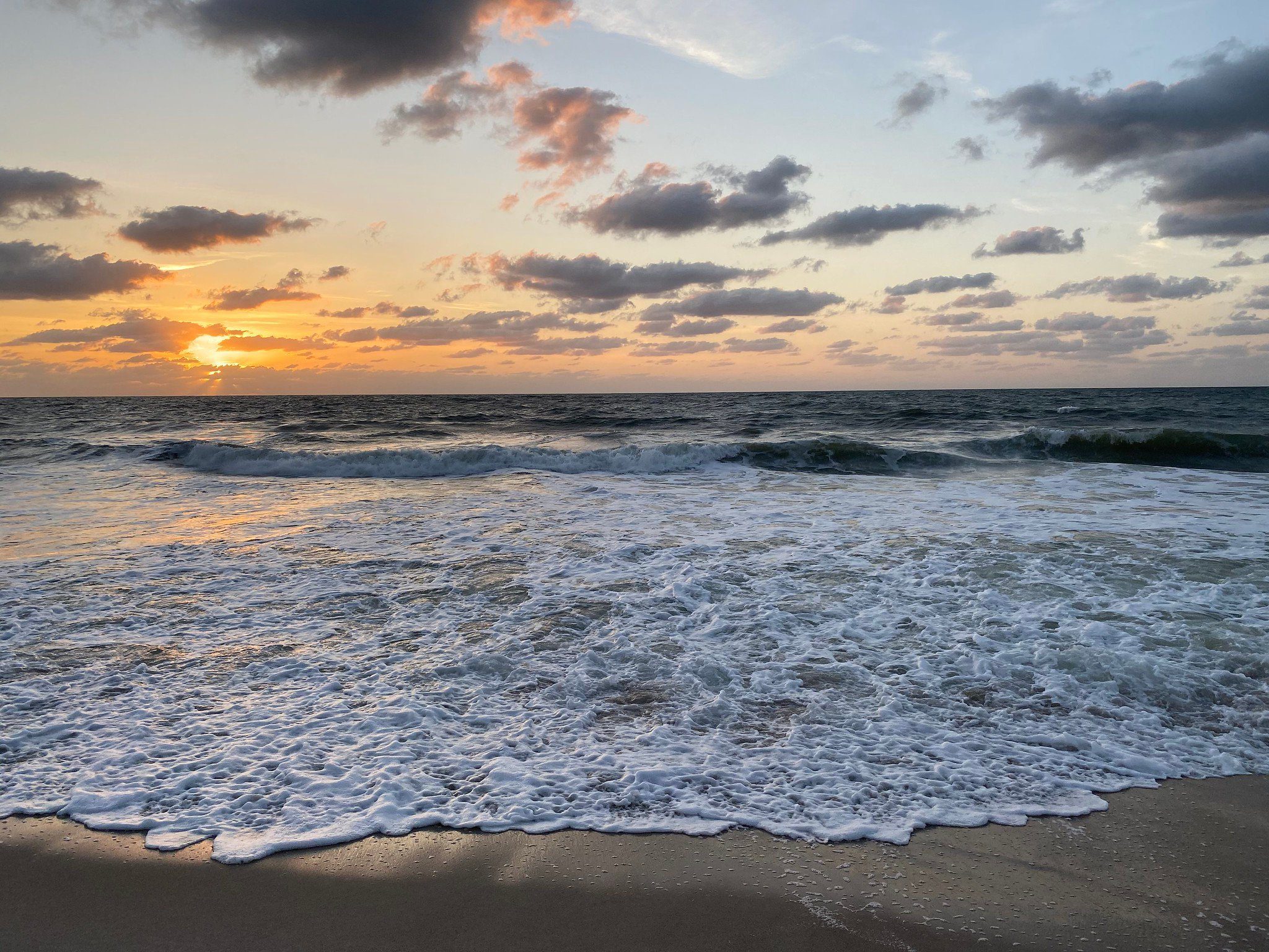 Image of sunset at Peter's Point Beachfront Park, Amelia Island, Florida