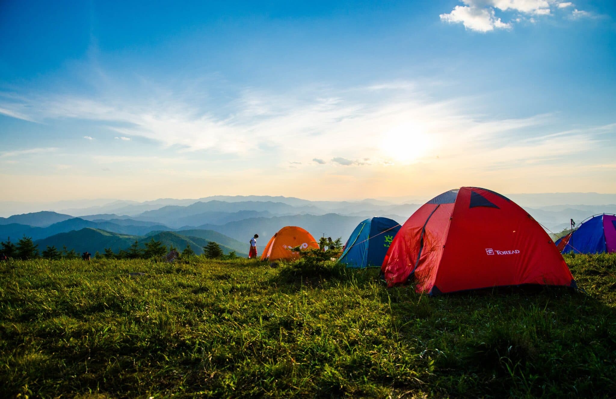 Tent camping in the United States