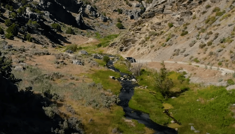 Aerial View of 12 Mile Hot Springs