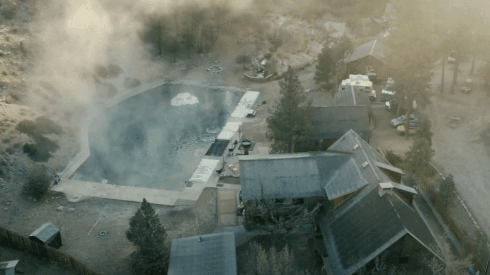 Aerial View of Trinity Hot Springs