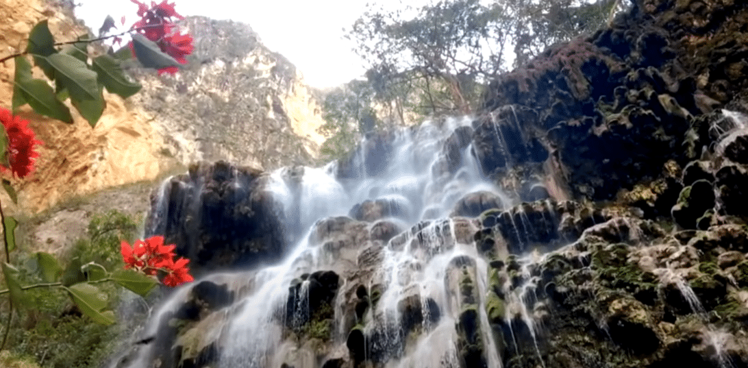 Grutas de Tolantongo Hot Springs Waterfall