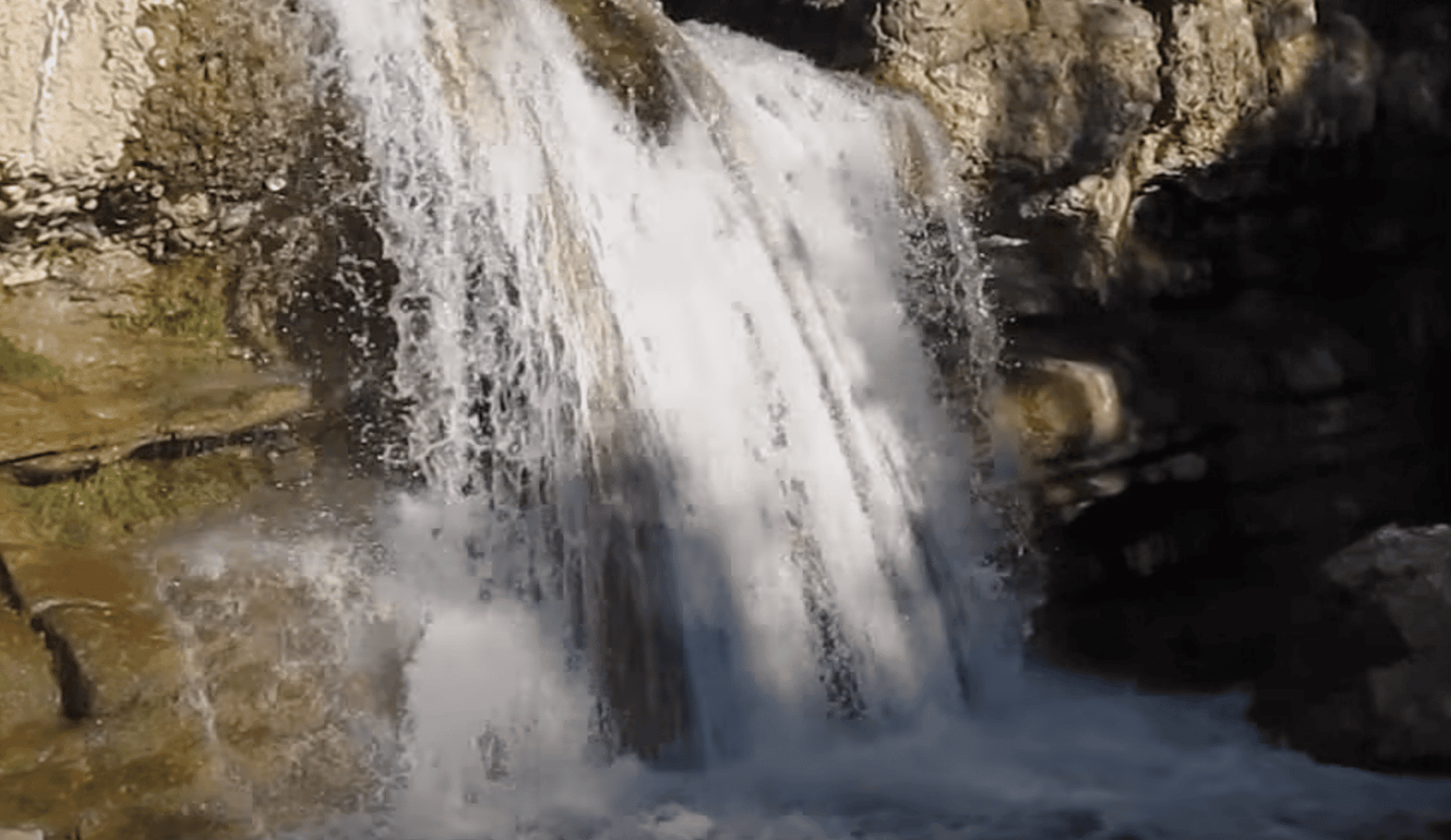 diamond fork hot springs waterfall