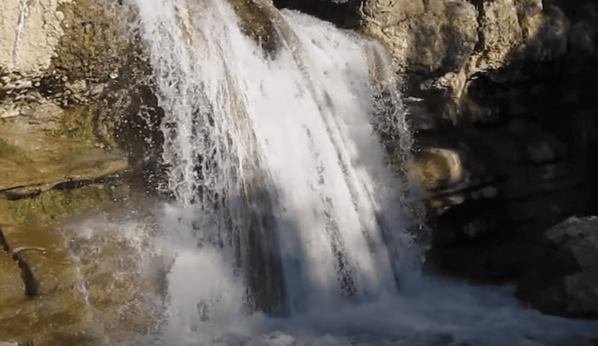 diamond fork hot springs waterfall