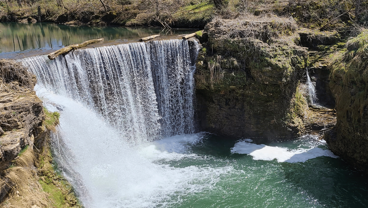 Cedar Cliff Falls - Aerial View