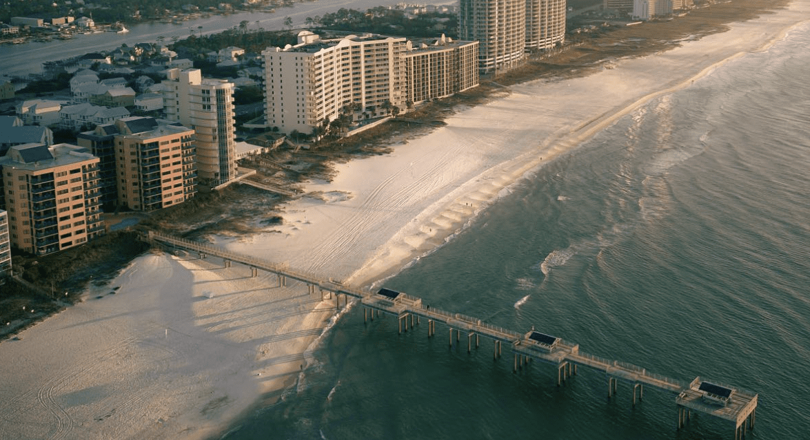 Aerial view of Orange Beach
