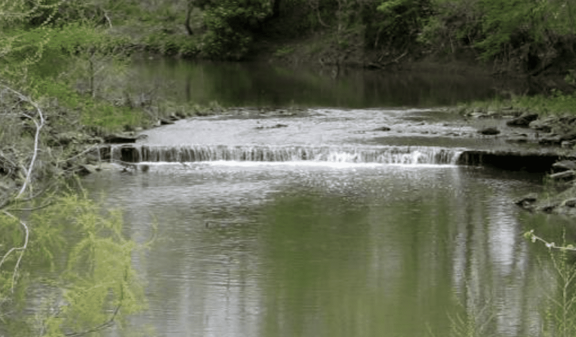 Hitchen Creek Waterfall in Longton