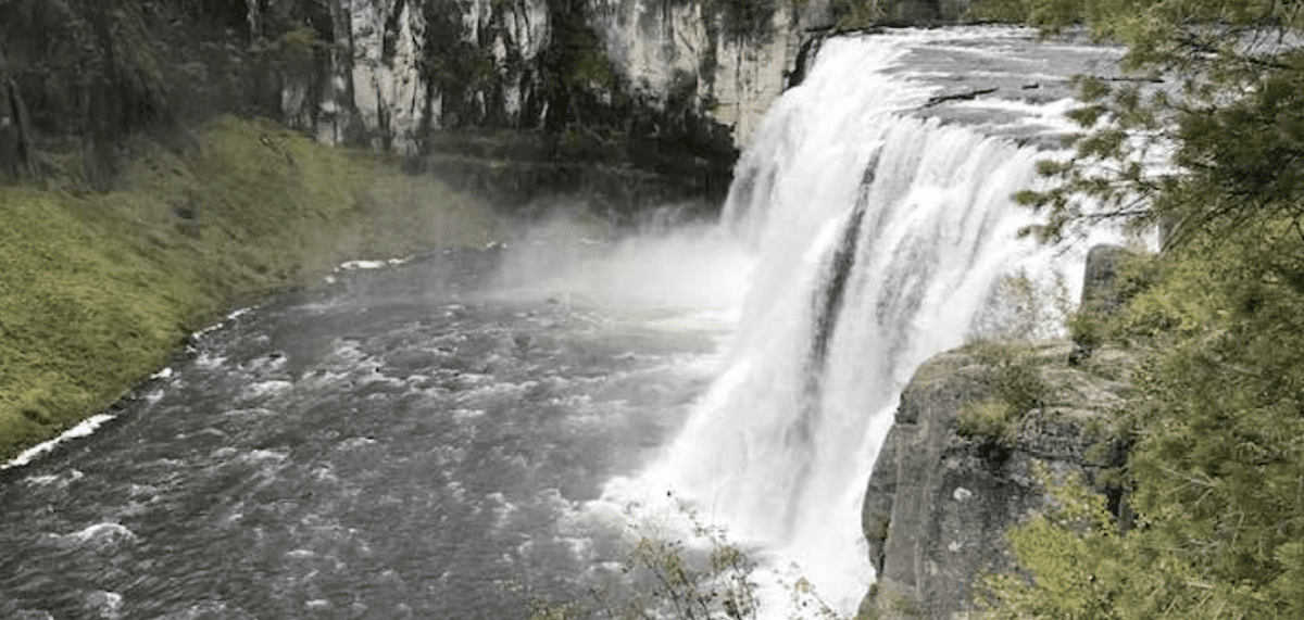 Mesa Falls in Idaho