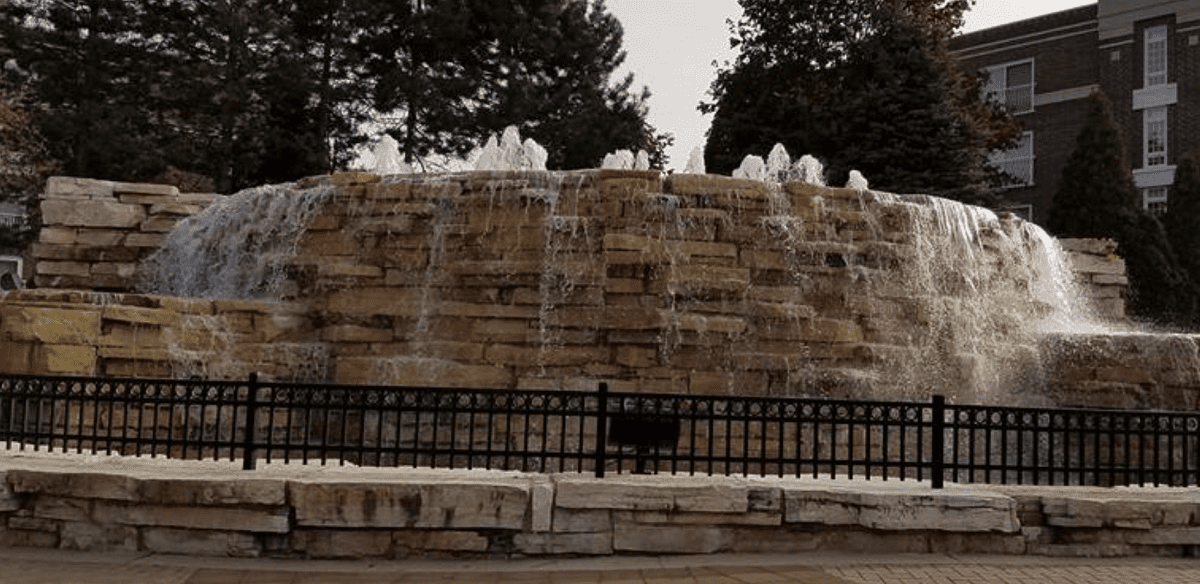Niles Veterans’ Memorial Waterfall