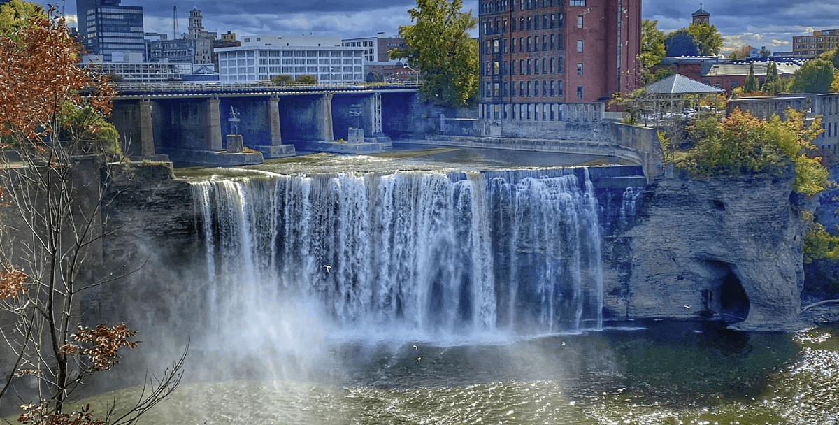 Scenic High Falls in Rochester