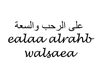 You’re Welcome in Arabic